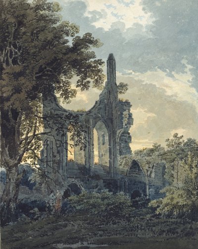 Byland Abbey, Yorkshire by Thomas Girtin